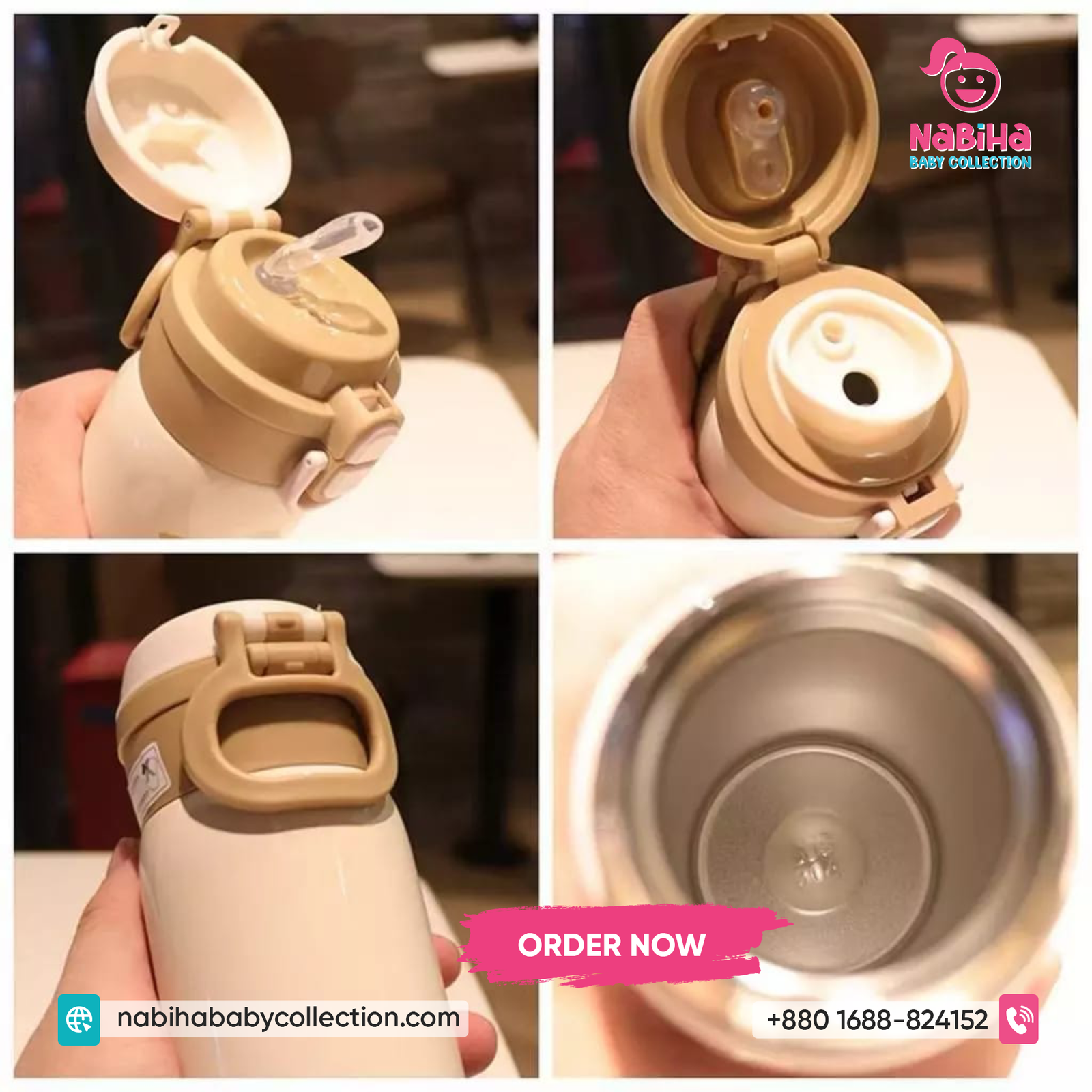 Cute Animal Vacuum Insulated Water Bottle - Image 3