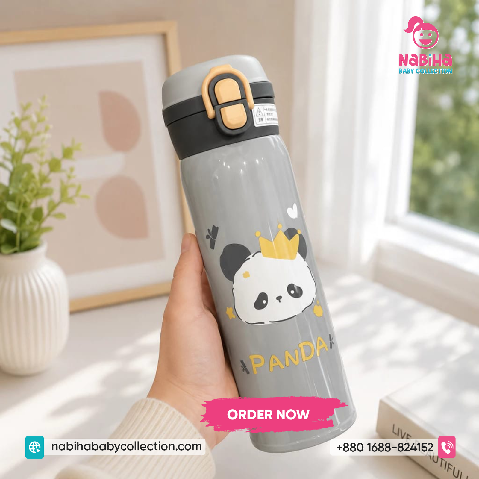 Cute Animal Vacuum Insulated Water Bottle - Image 2