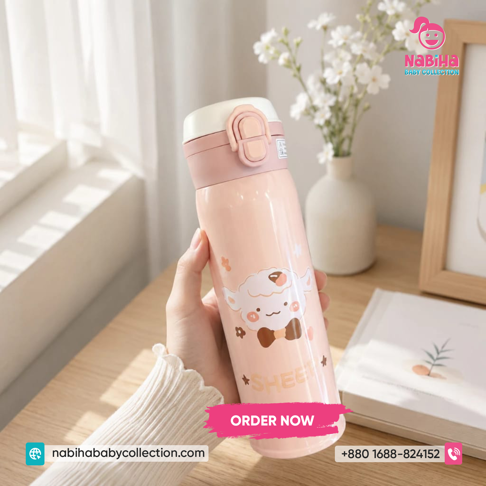 Cute Animal Vacuum Insulated Water Bottle - Image 6