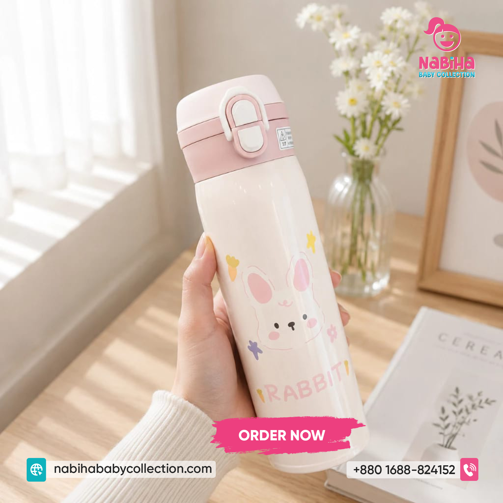 Cute Animal Vacuum Insulated Water Bottle - Image 5